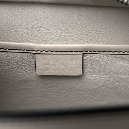 Celine Satin Calfskin Nano Debossed Luggage White 6 of 13