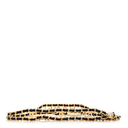 Chanel Lambskin Pick Me Up CC Chain Logo Belt Gold Black 2 of 4