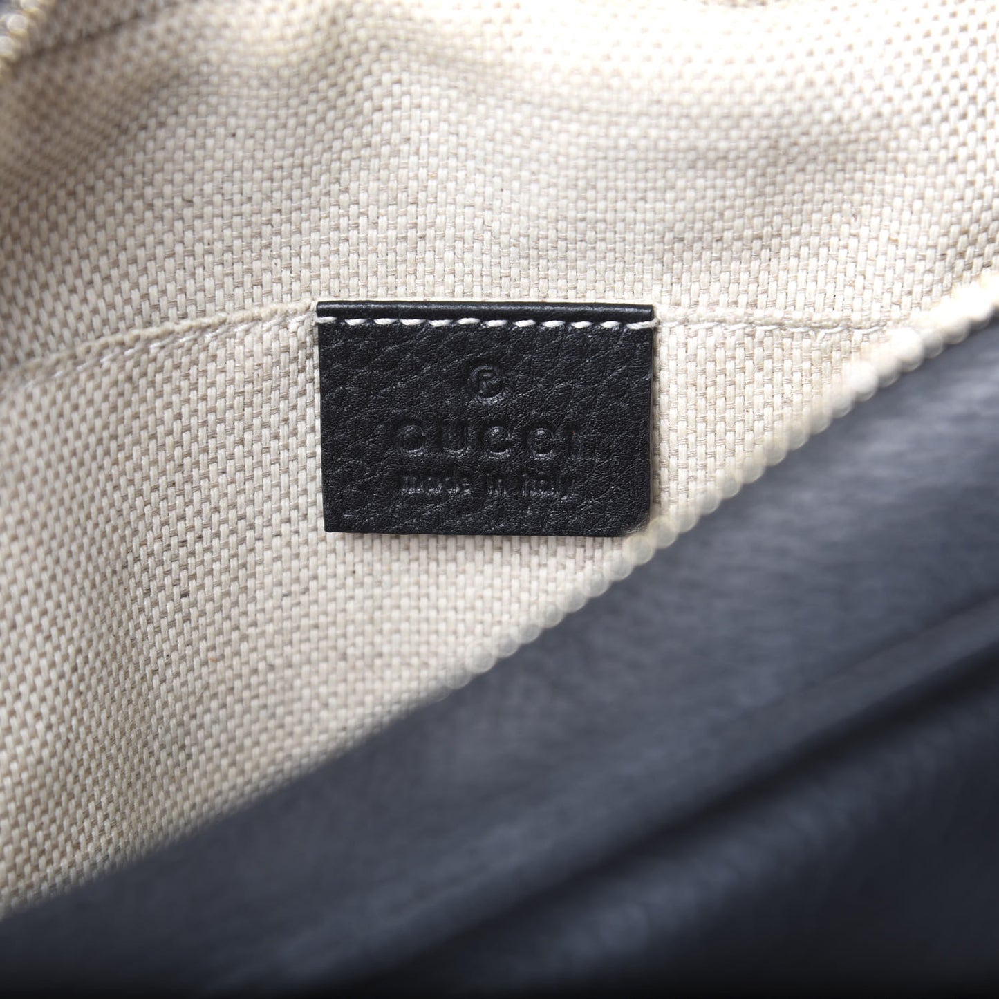 Pebbled Calfskin Small Soho Disco Bag Black