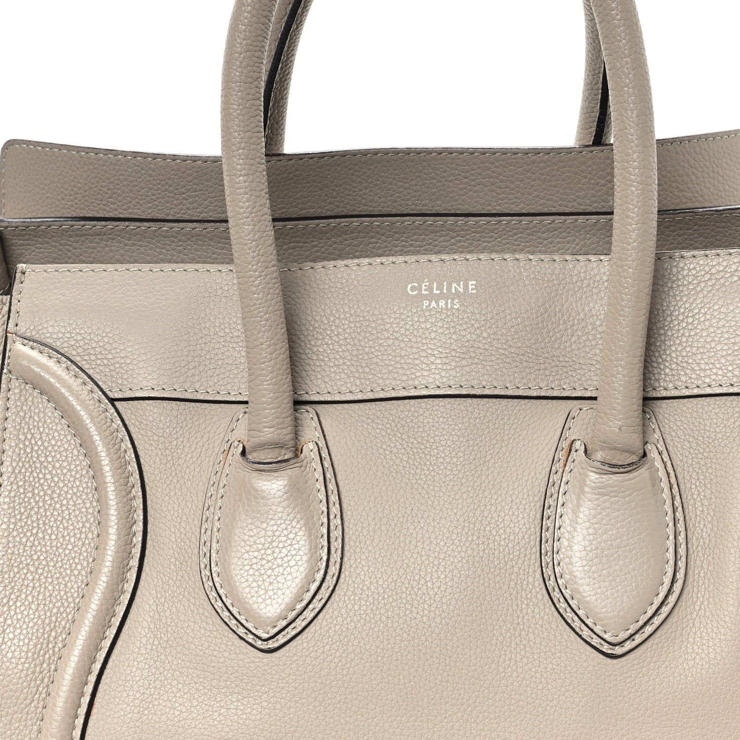 Celine Pebbled Calfskin Mini Luggage Dune 7 of 11
