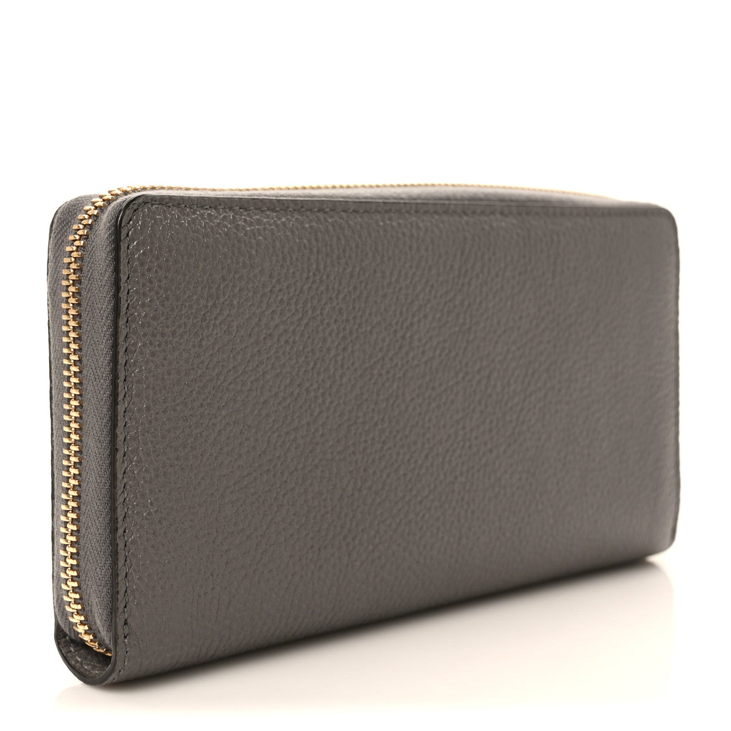 Gucci Grainy Calfskin Zumi Zip Around Wallet Dusty Grey 3 of 7