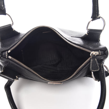 Prada Vitello Daino Box Shoulder Bag Nero Black 7 of 14