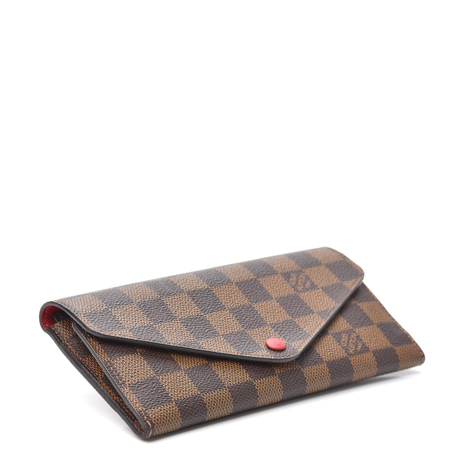 Louis Vuitton Damier Ebene Josephine Wallet Red 4 of 6