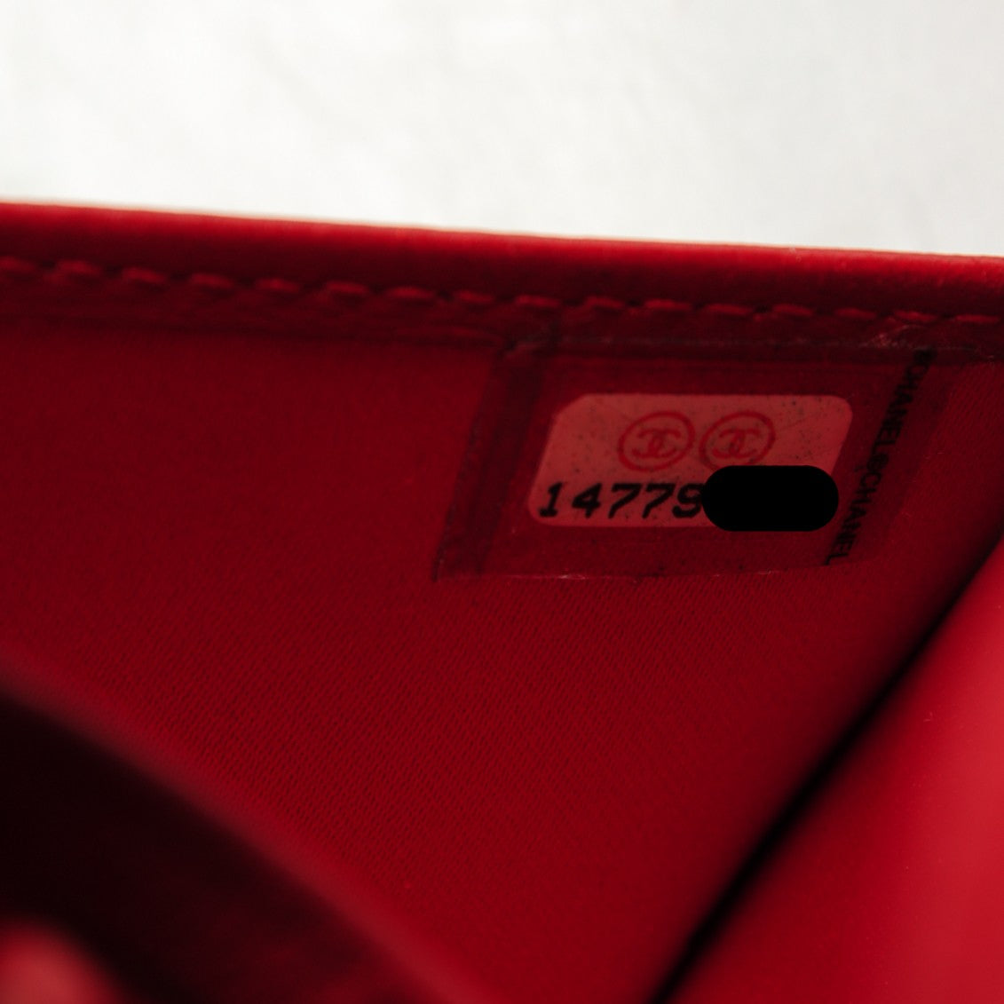 Chanel Patent Camellia Embossed Yen Wallet Red 9 of 9
