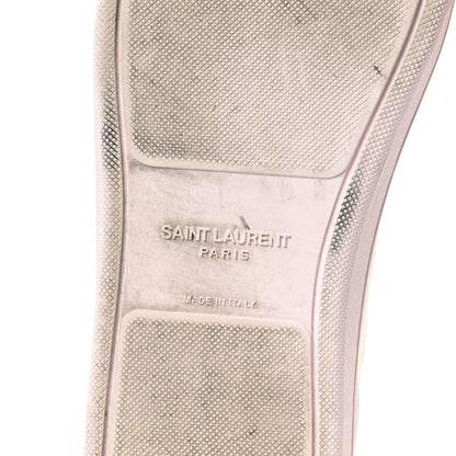Saint Laurent Calfskin Womens Court Classic SL/39 Mid Top Sneakers Blanc Bebe 39.5 Blanc Bebe Rose 8 of 14