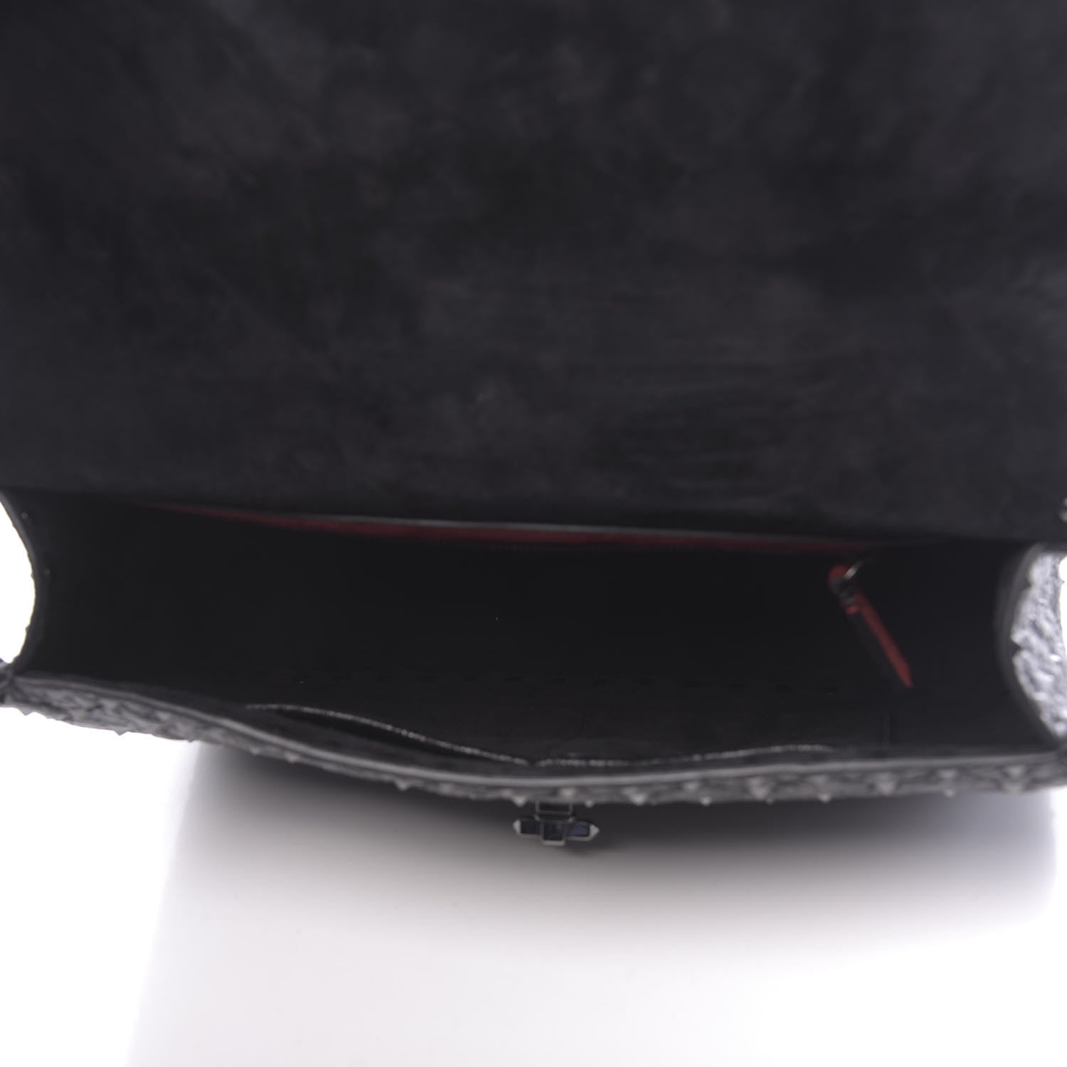 Valentino Garavani Craquele Nappa Large Rockstud Spike Shoulder Bag Black 5 of 9