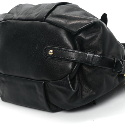 Prada Soft Calf Shopping Satchel Black 9 of 11