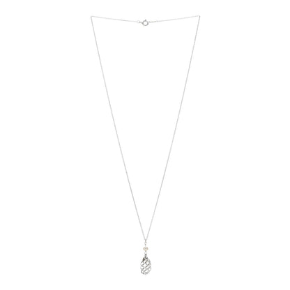 Tiffany Sterling Silver Pearl Paloma Picasso Venezia Luce Pendant Necklace 2 of 3