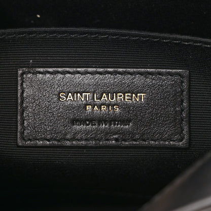 Saint Laurent Calfskin Matelasse Monogram Lou Camera Bag Black 6 of 9