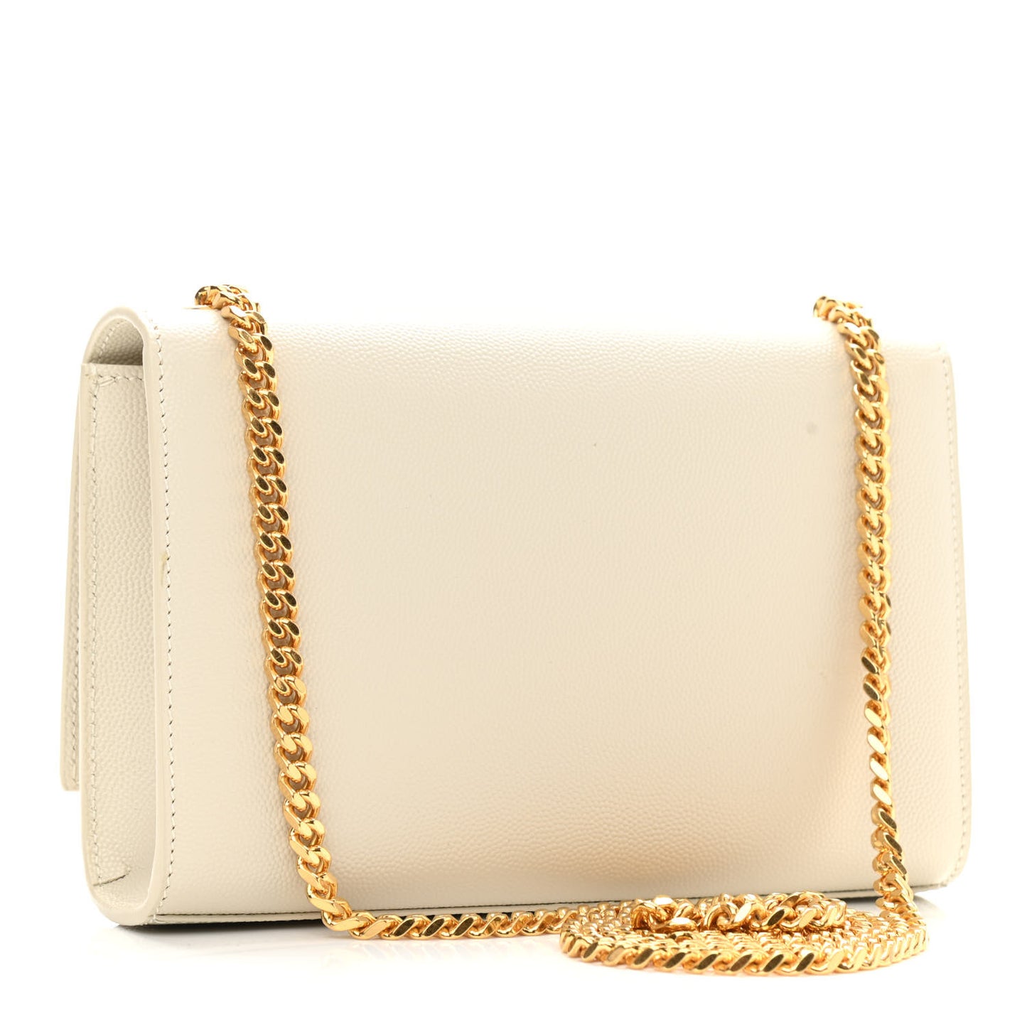Grain De Poudre Small Monogram Kate Satchel Crema Soft