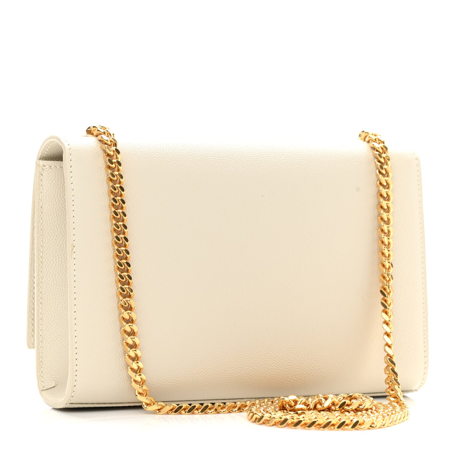 Saint Laurent Grain De Poudre Small Monogram Kate Satchel Crema Soft 3 of 10