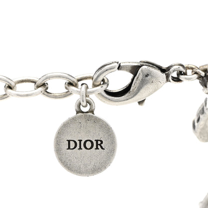 Christian Dior Metal Crystal J'Adior Laurier Choker Necklace Silver 5 of 6