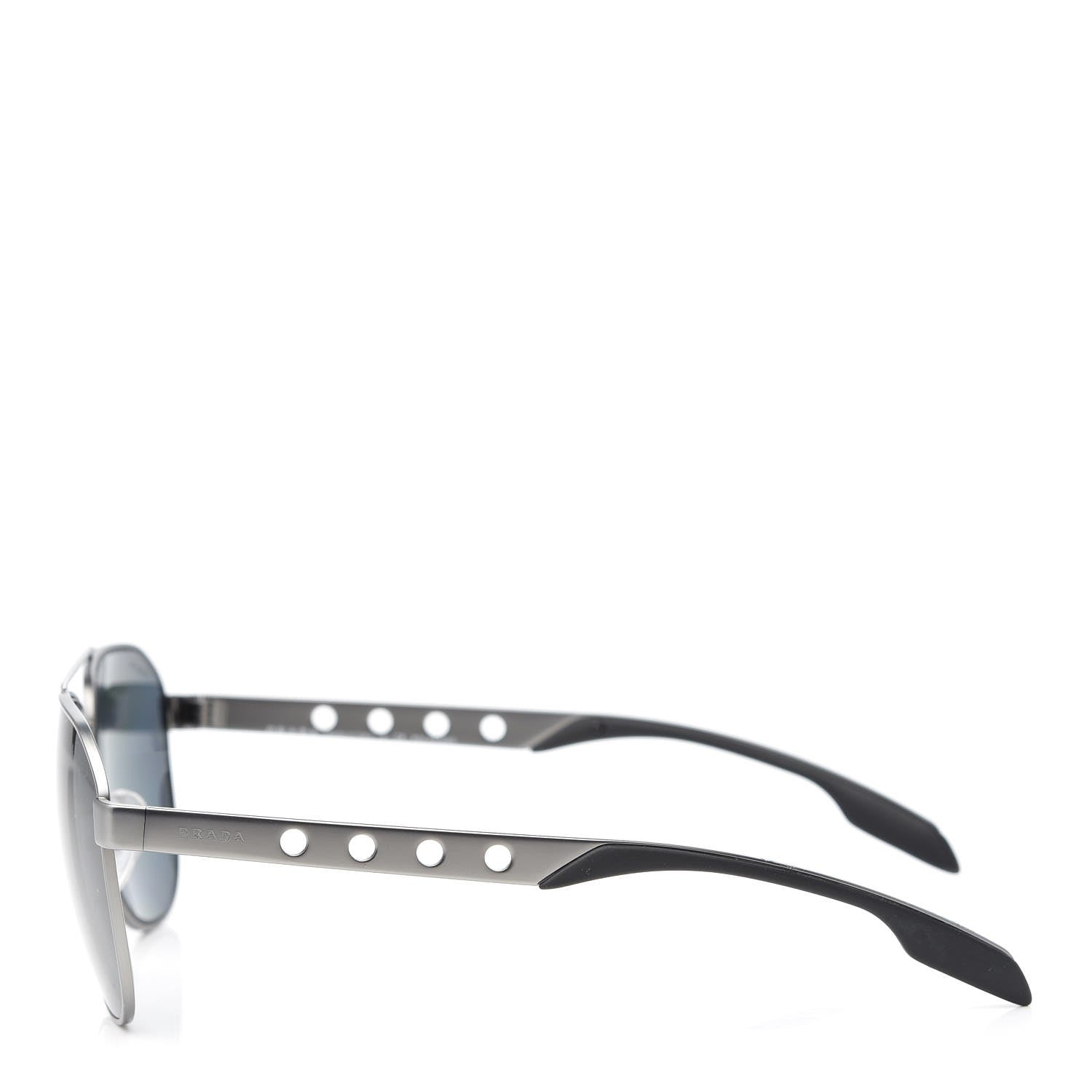Prada Aviator Sunglasses SPR 51R Silver 3 of 8