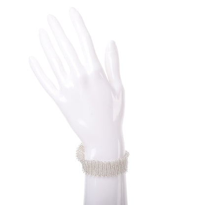 Tiffany Sterling Silver Elsa Peretti Sevillana Mesh Toggle Bracelet 2 of 4