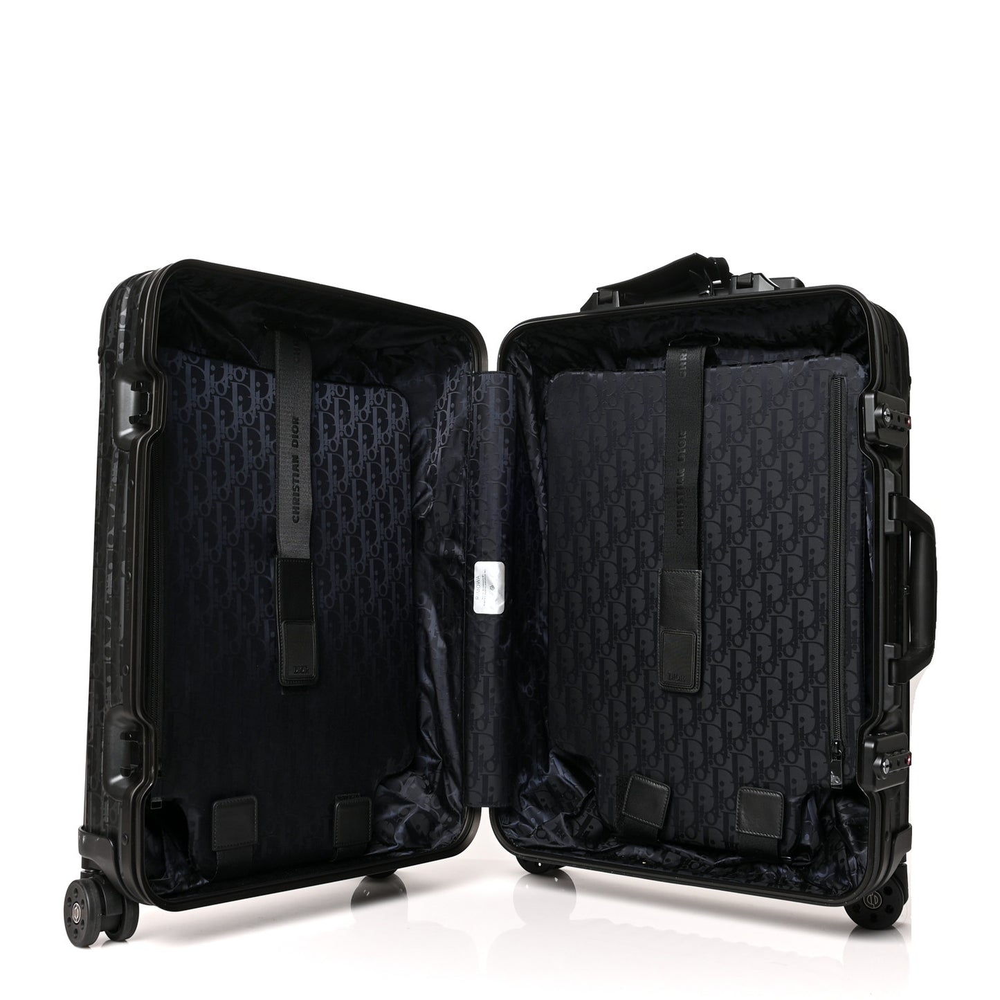 X RIMOWA Aluminum Zucca Print Roll Away Carry On Luggage