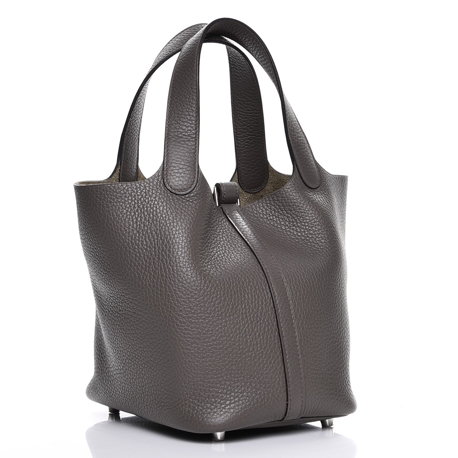 Hermes Taurillon Clemence Picotin Lock 18 PM Etain 3 of 7