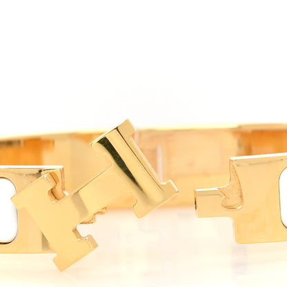 Hermes Enamel Narrow Clic Clac H Bracelet PM White 4 of 5