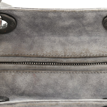 Christian Dior Lambskin Cannage Medium Lady Dior Grey 11 of 14