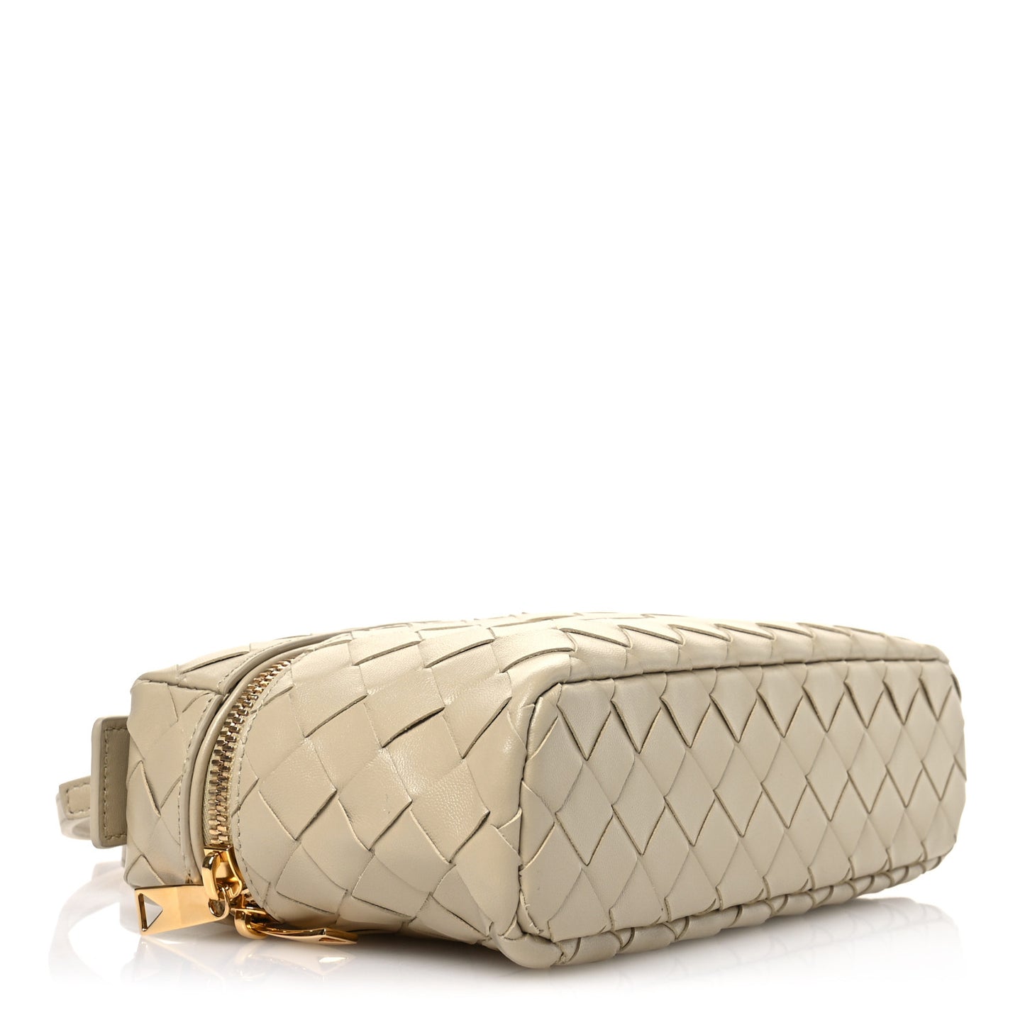 Calfskin Intrecciato Bang Bang Vanity Case Ecru
