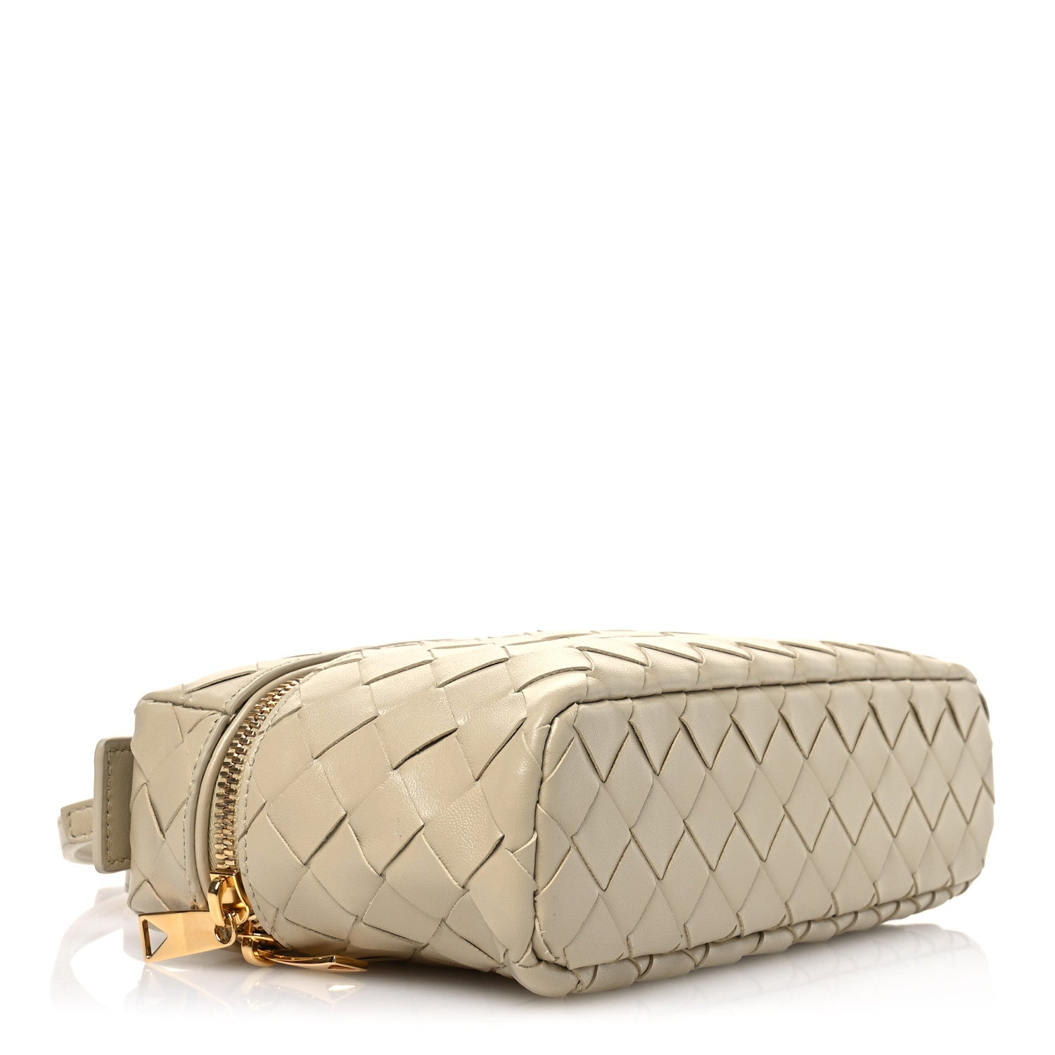 Bottega Veneta Calfskin Intrecciato Bang Bang Vanity Case Ecru 4 of 11