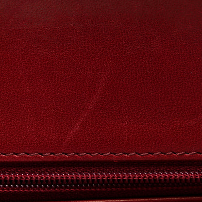 Chanel Patent Calfskin Quilted Medium Double Flap Dark Red 16 of 18