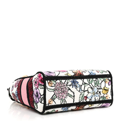 Christian Dior Canvas Florilegio Embroidered Mini Lady D-Lite White Multicolor 4 of 10