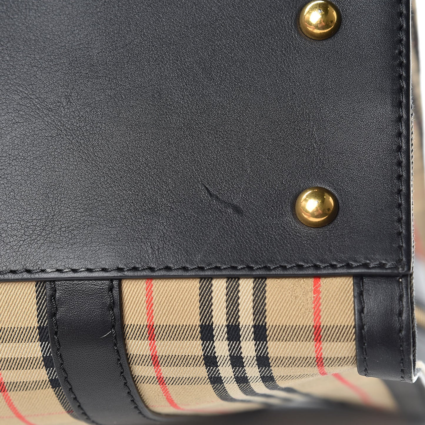Calfskin Medium 1983 Knight Check Link Tote Brown