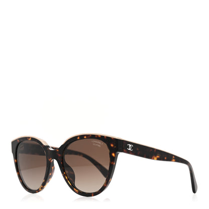 Chanel Acetate Polarized CC Butterfly Sunglasses 5414 Tortoise 1 of 8