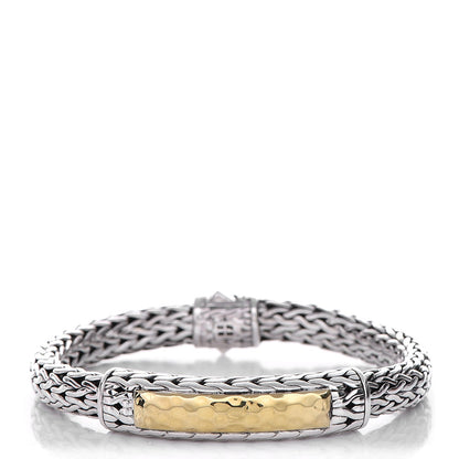 John Hardy Sterling Silver 22K Yellow Gold Chain Bracelet 1 of 7