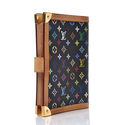 Louis Vuitton Monogram Multicolor Small Ring Agenda Cover Black 2 of 7