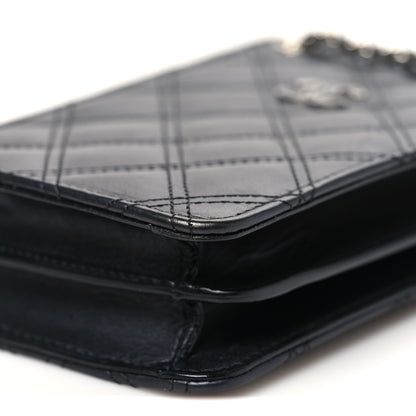 Chanel Calfskin Quilted Crossbody CC Phone Holder Black 10 of 10