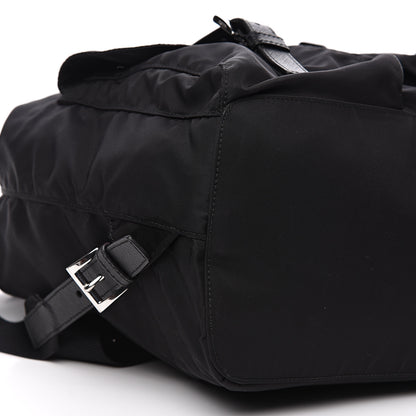Prada Nylon Vela Saffiano Backpack Black 7 of 9