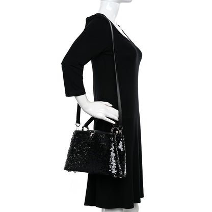 Louis Vuitton Calfskin Sequin Capucines BB Night Fever 2 of 15
