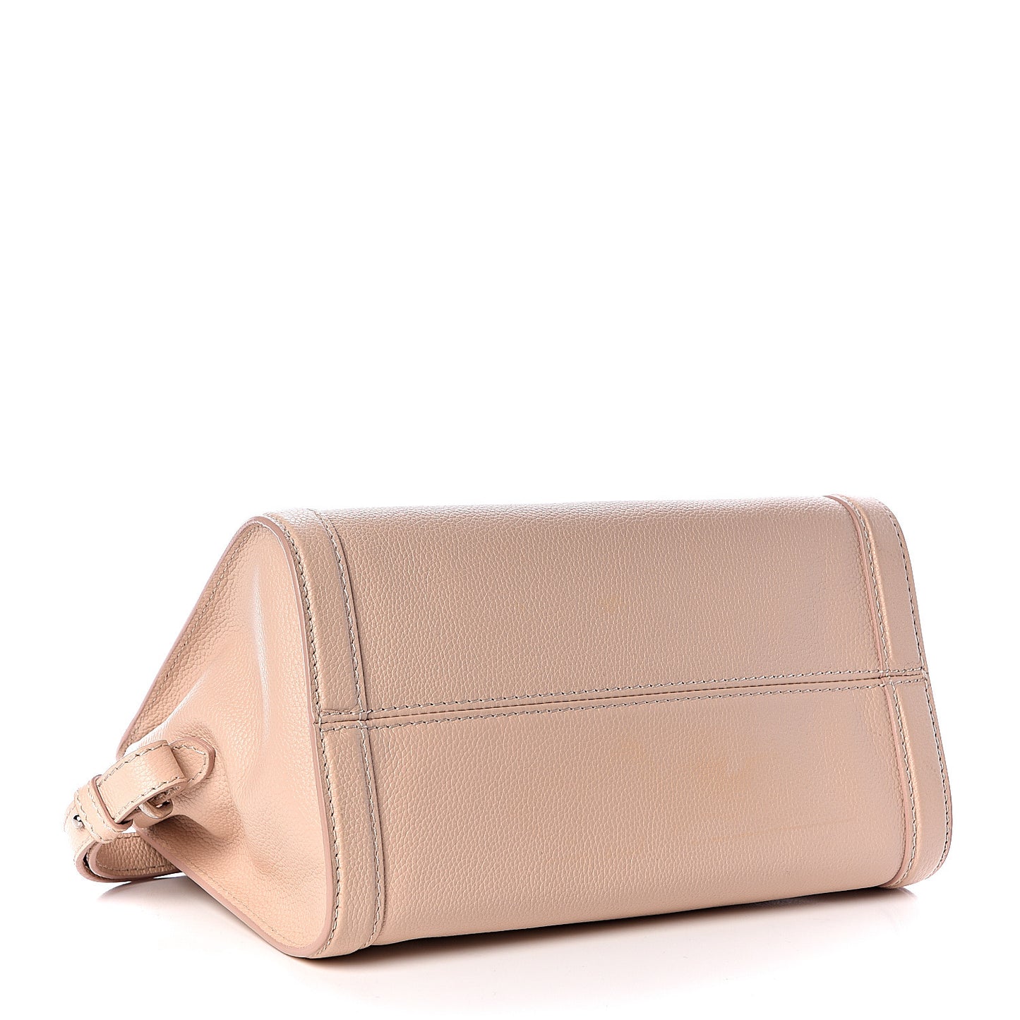 Pebbled Calfskin Small Skull Padlock Zip Around Tote Teint