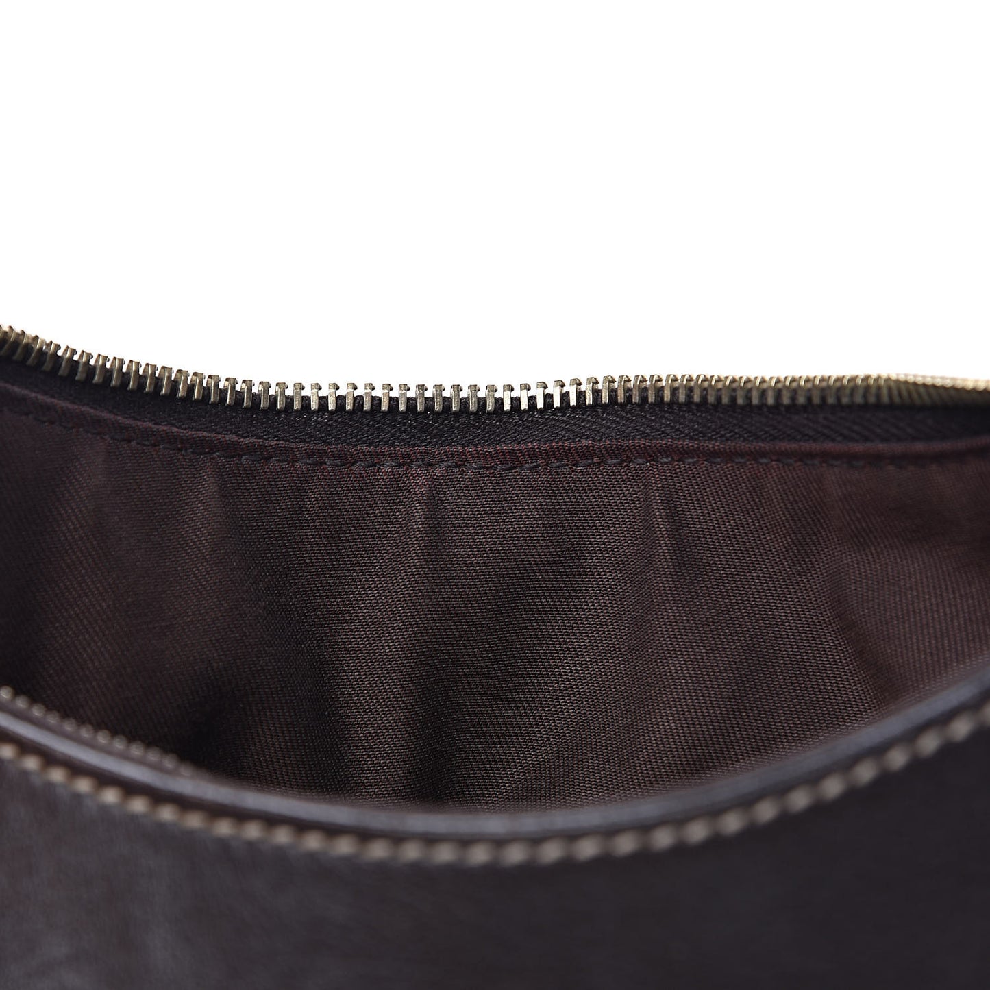 Monogram D Ring Gold Hobo Dark Brown