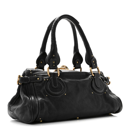 Chloe Calfskin Medium Paddington Satchel Black 3 of 9