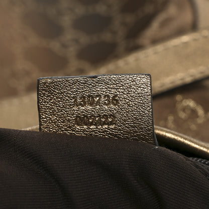 Gucci Satin Monogram Medium Abbey Shoulder Bag Bronze 7 of 10