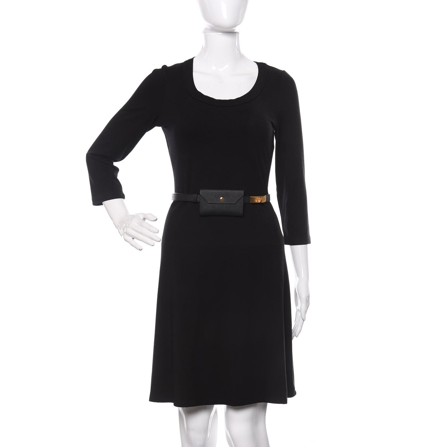 Epsom Kelly Pocket Belt Black