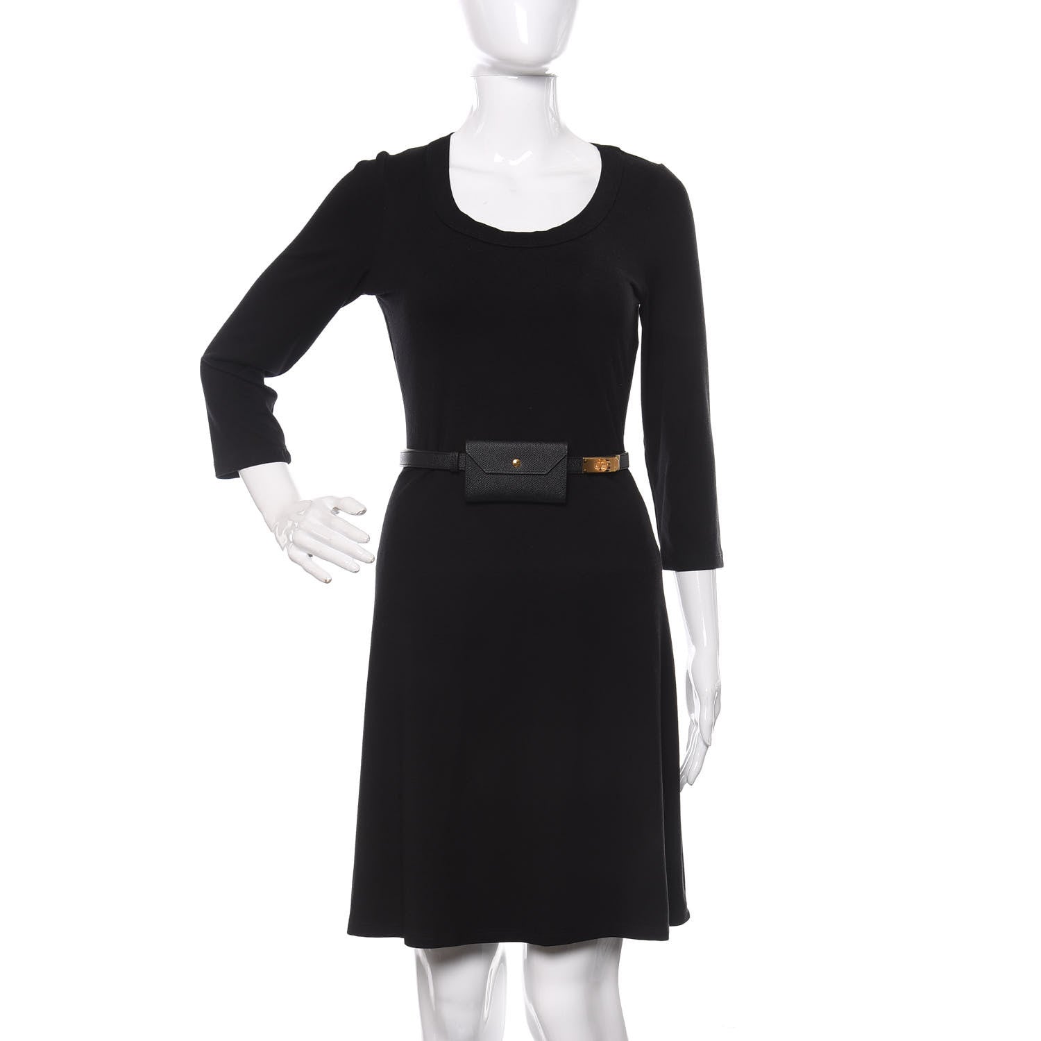 Hermes Epsom Kelly Pocket Belt Black 2 of 8