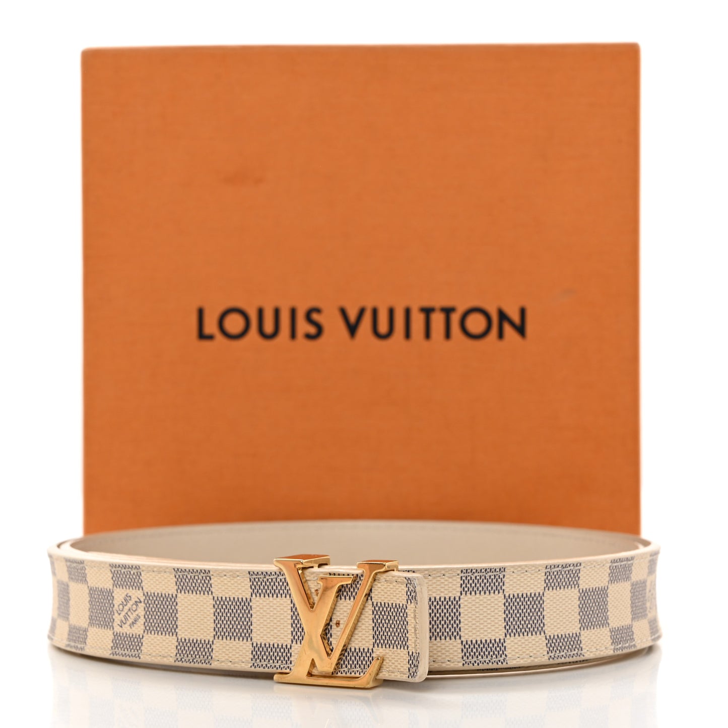 Damier Azur LV Initiales Belt 90 36