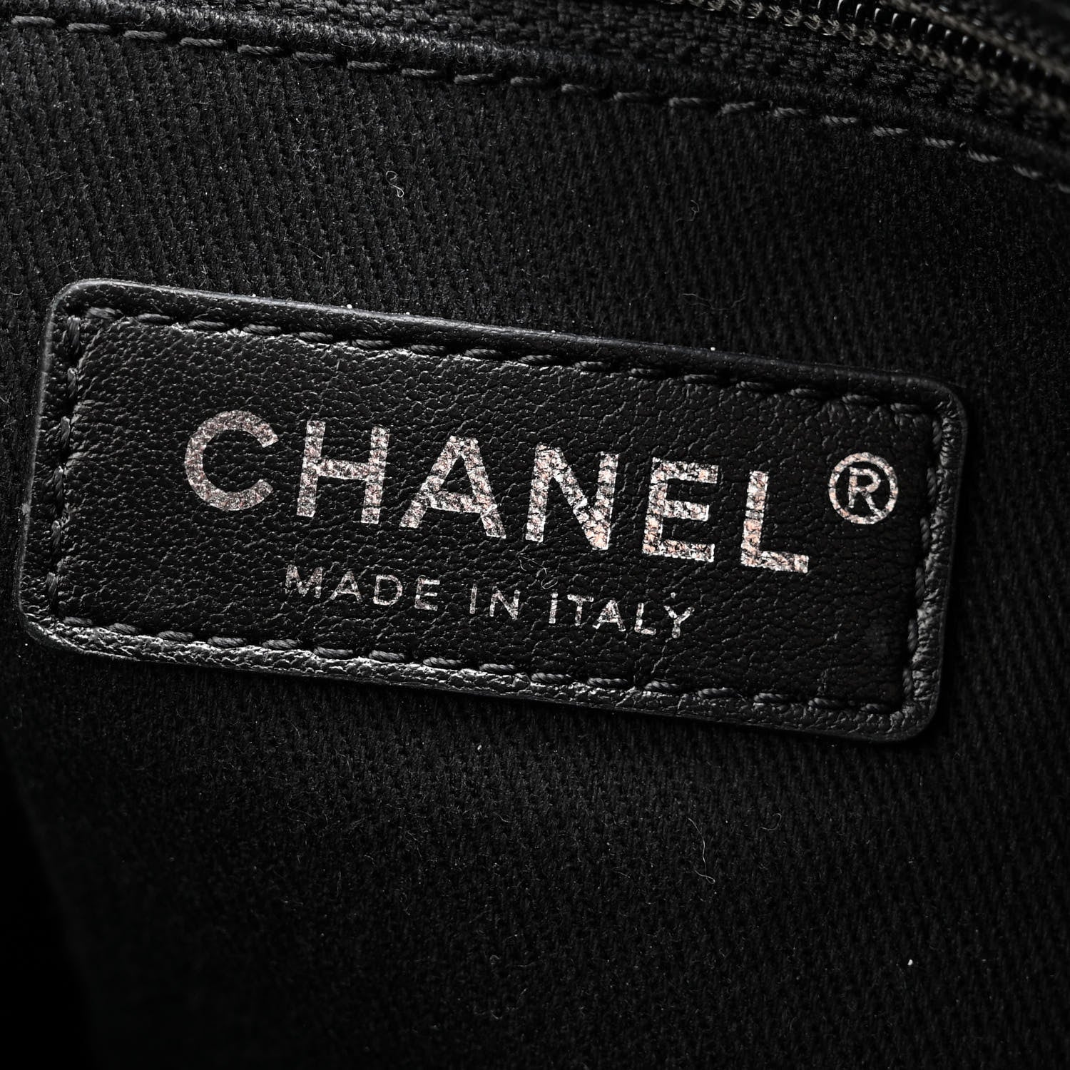 Chanel Canvas Pearl Medium Deauville Tote Black 6 of 11