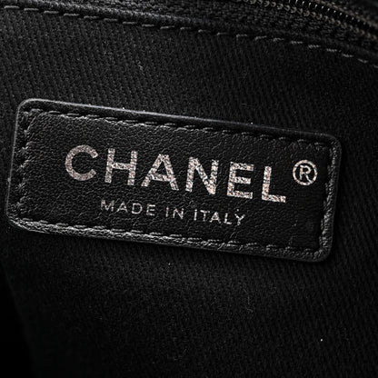 Chanel Canvas Pearl Medium Deauville Tote Black 6 of 11