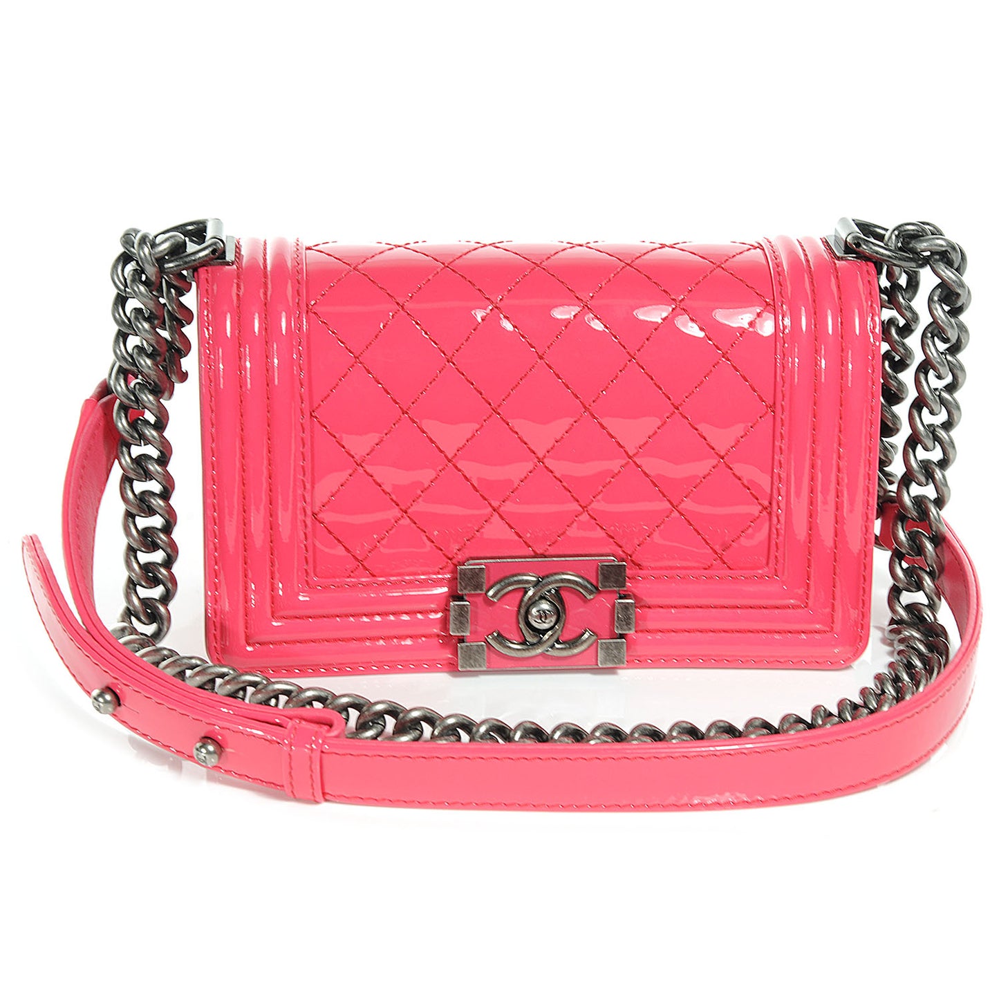 Patent Small Boy Flap Pink