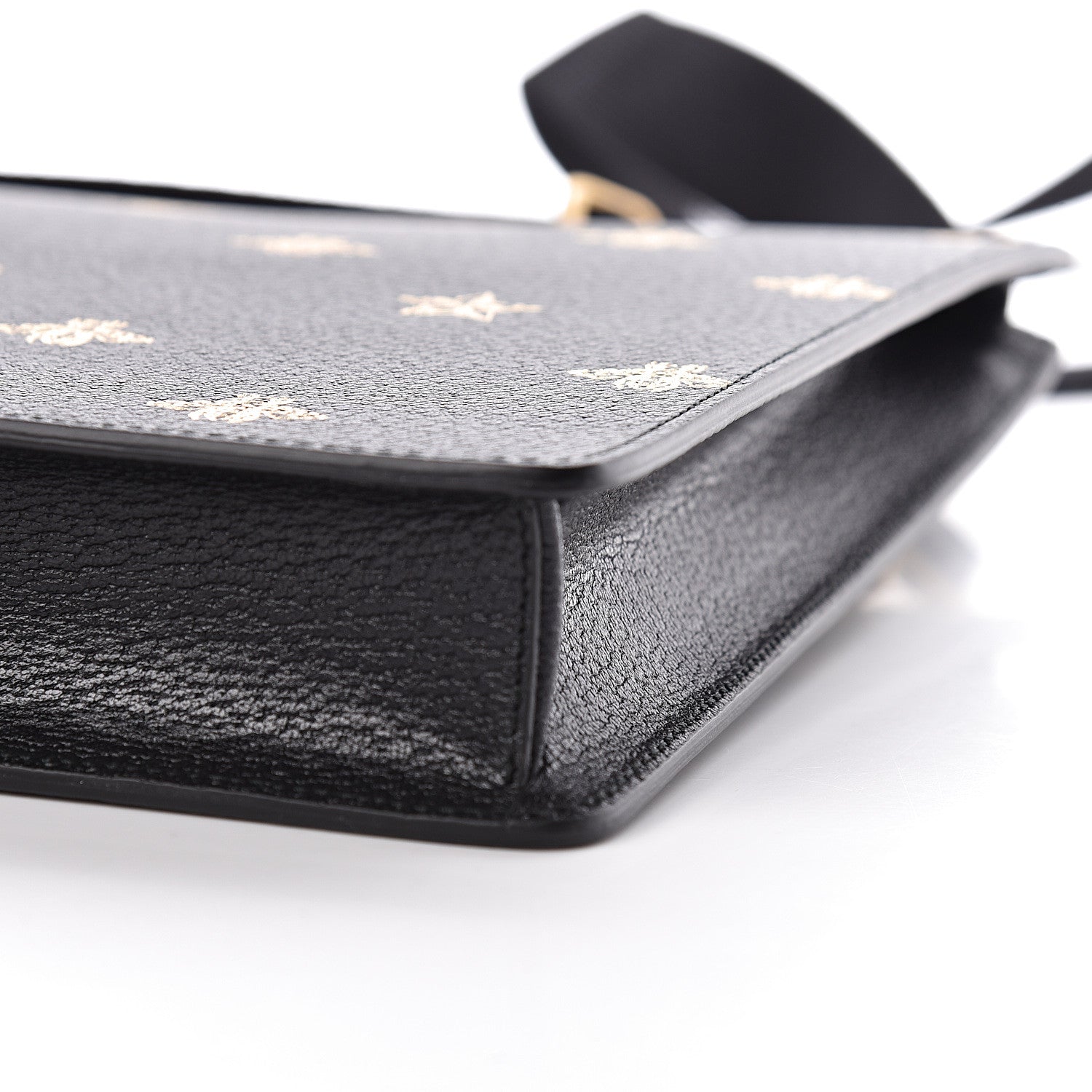Gucci Grained Calfskin Bee Star Messenger Black 11 of 11