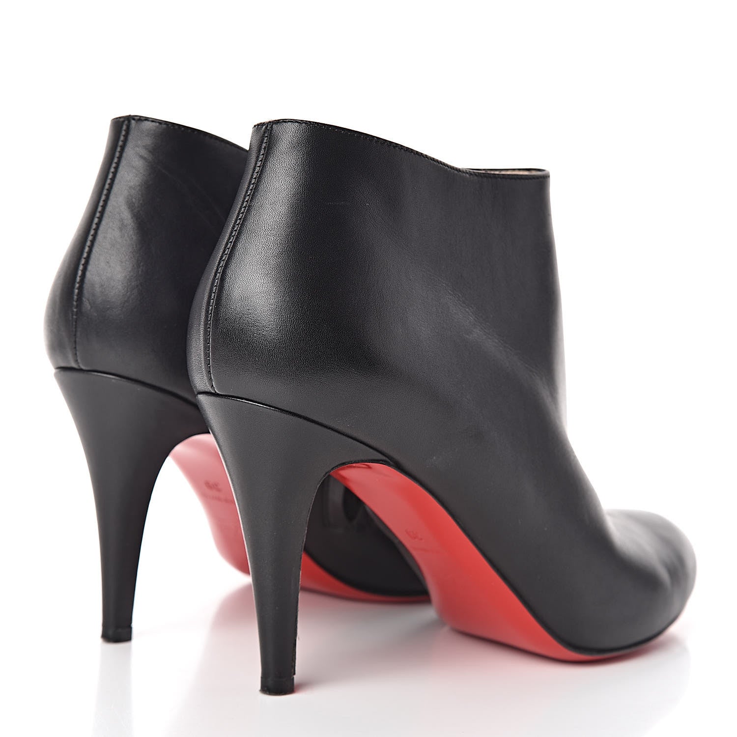 Christian Louboutin Calfskin Belle 85 Ankle Boots 39 Black 4 of 10