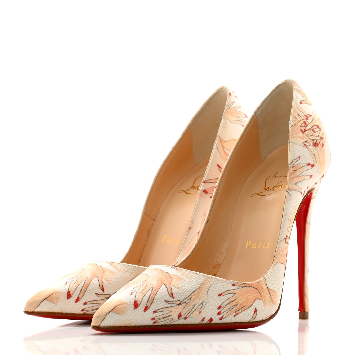 Christian Louboutin Tissu Beauty So Kate 120 Pumps 35.5 White 6 of 18