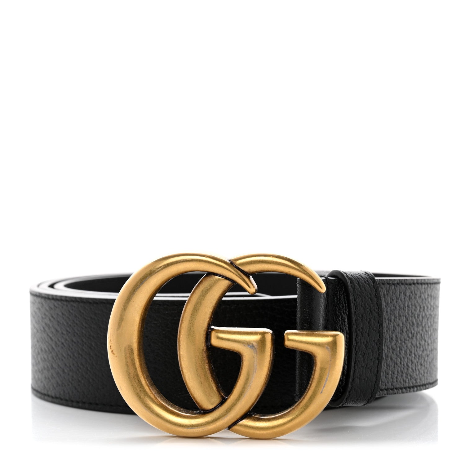 Gucci Textured Calfskin Double G 40mm Belt 110 44 Black 1 of 7