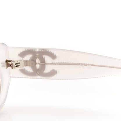Chanel Acetate Rectangle Sunglasses 5493 Grey 6 of 8