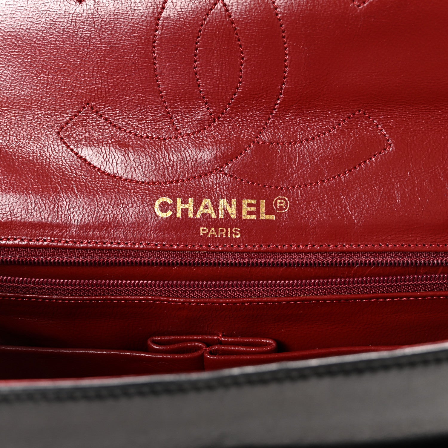 Chanel Lambskin Quilted Medium Double Flap Bag Black 6 of 10