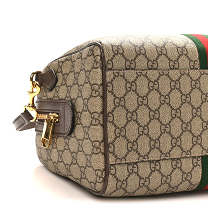 Gucci GG Supreme Monogram Web Medium Ophidia Top Handle Bag Beige Ebony 9 of 10